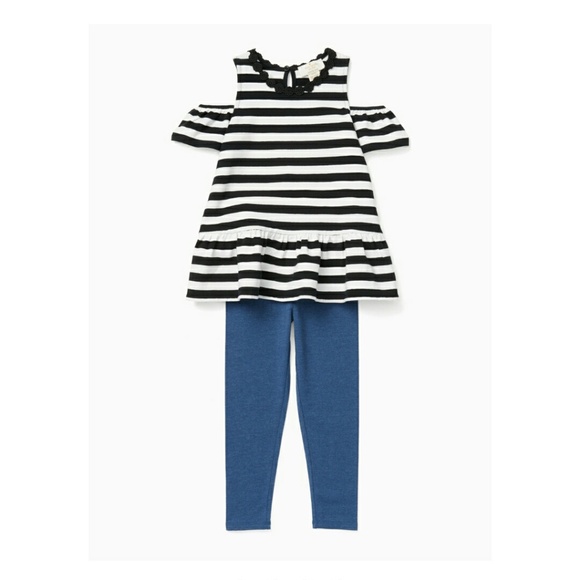 ♠️Kate Spade♠️Toddlers' Cold Shoulder Legging Set - Picture 1 of 4